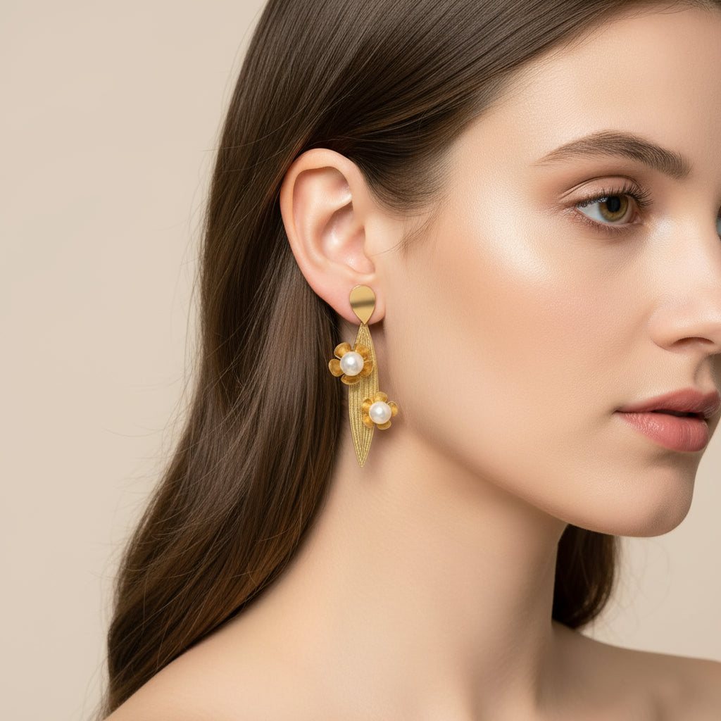 Pearl Bloom Danglers