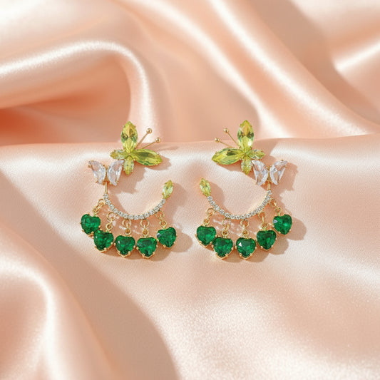 Butterfly Hoop Danglers