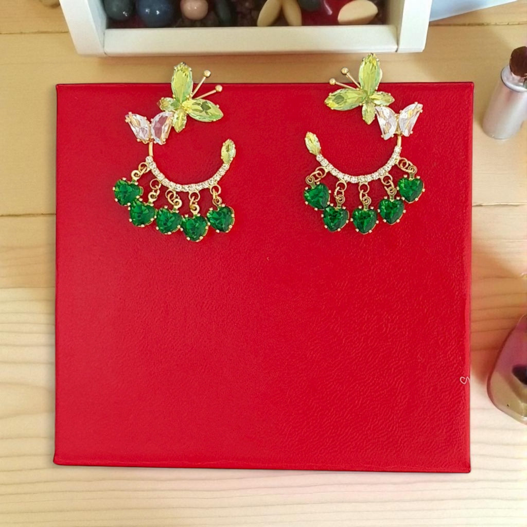 Butterfly Hoop Danglers