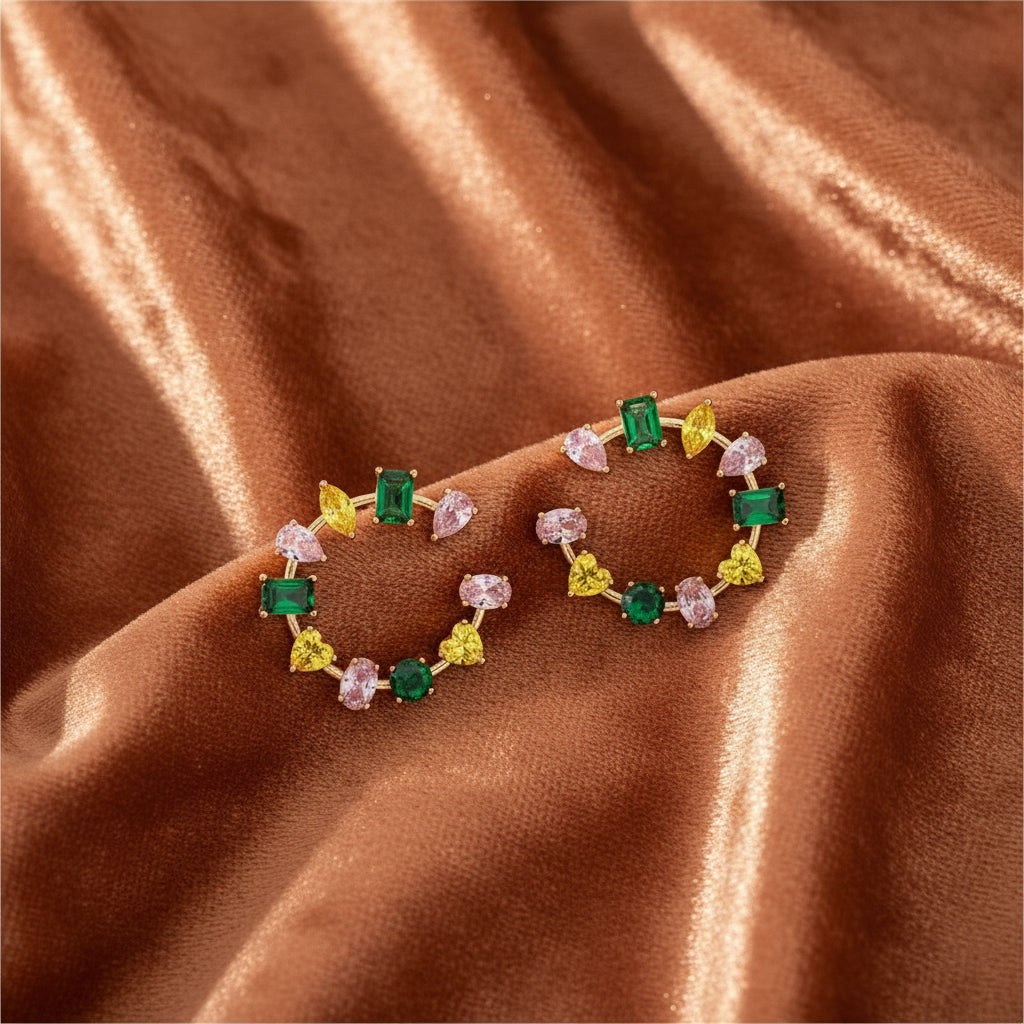 Colorwave Hoop Studs