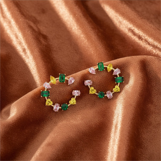 Colorwave Hoop Studs