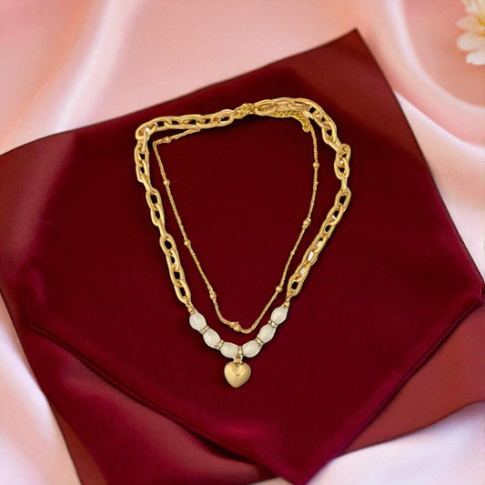 Layered Heart Necklace
