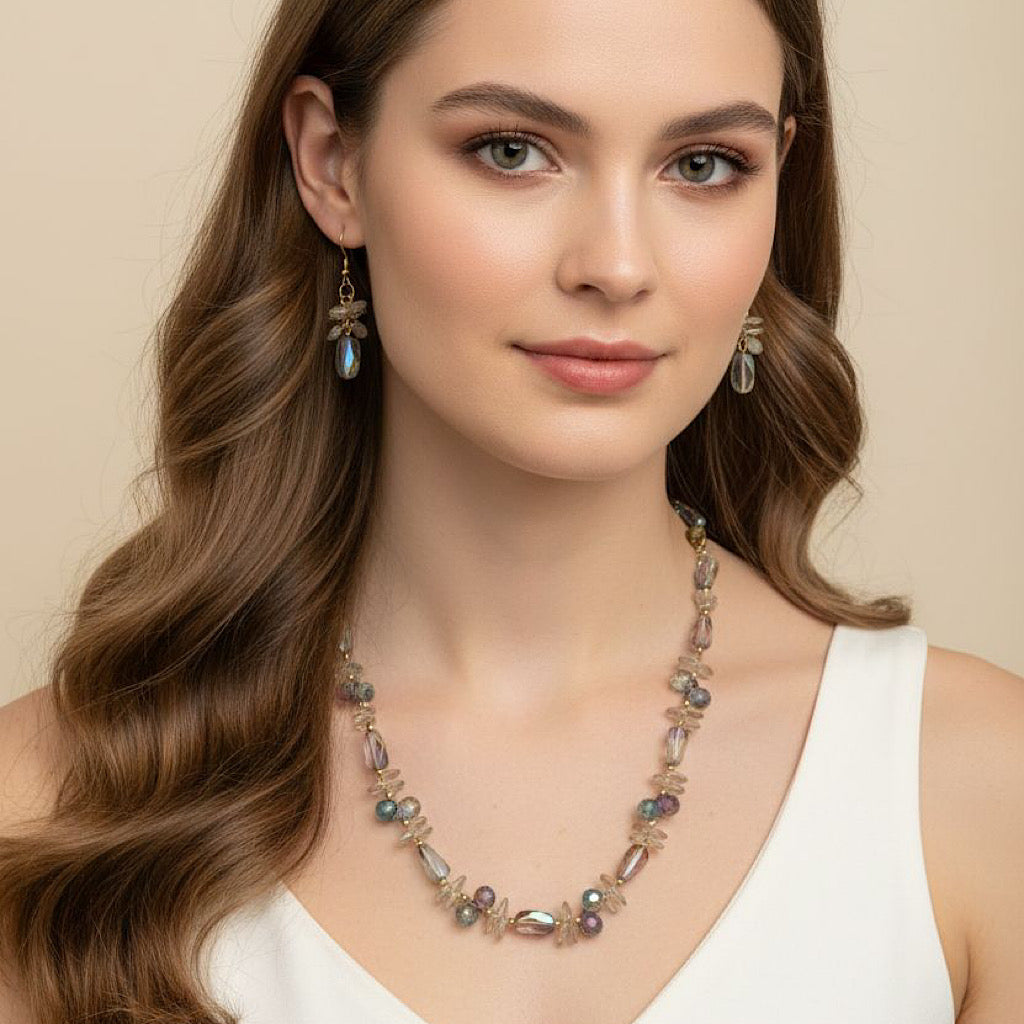 Multicolour Crystal Necklace