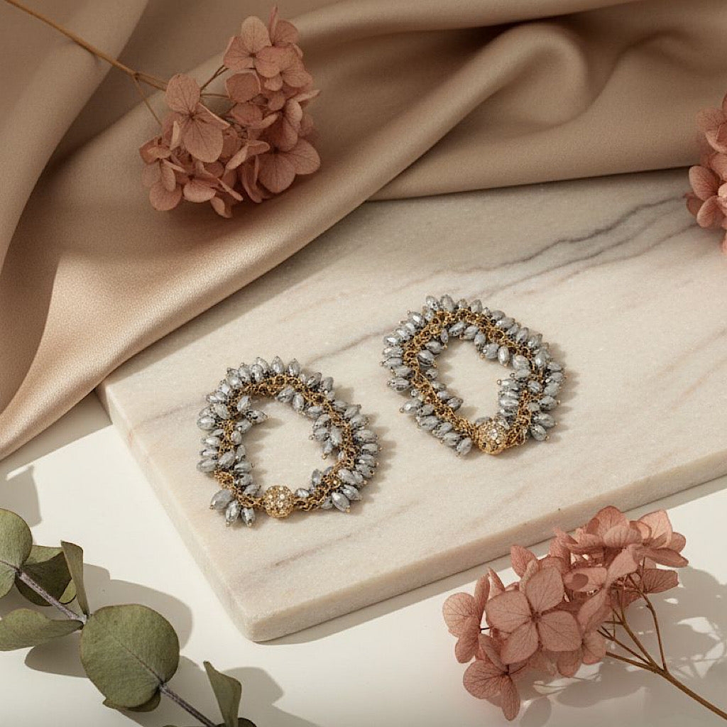 Silver necklace set